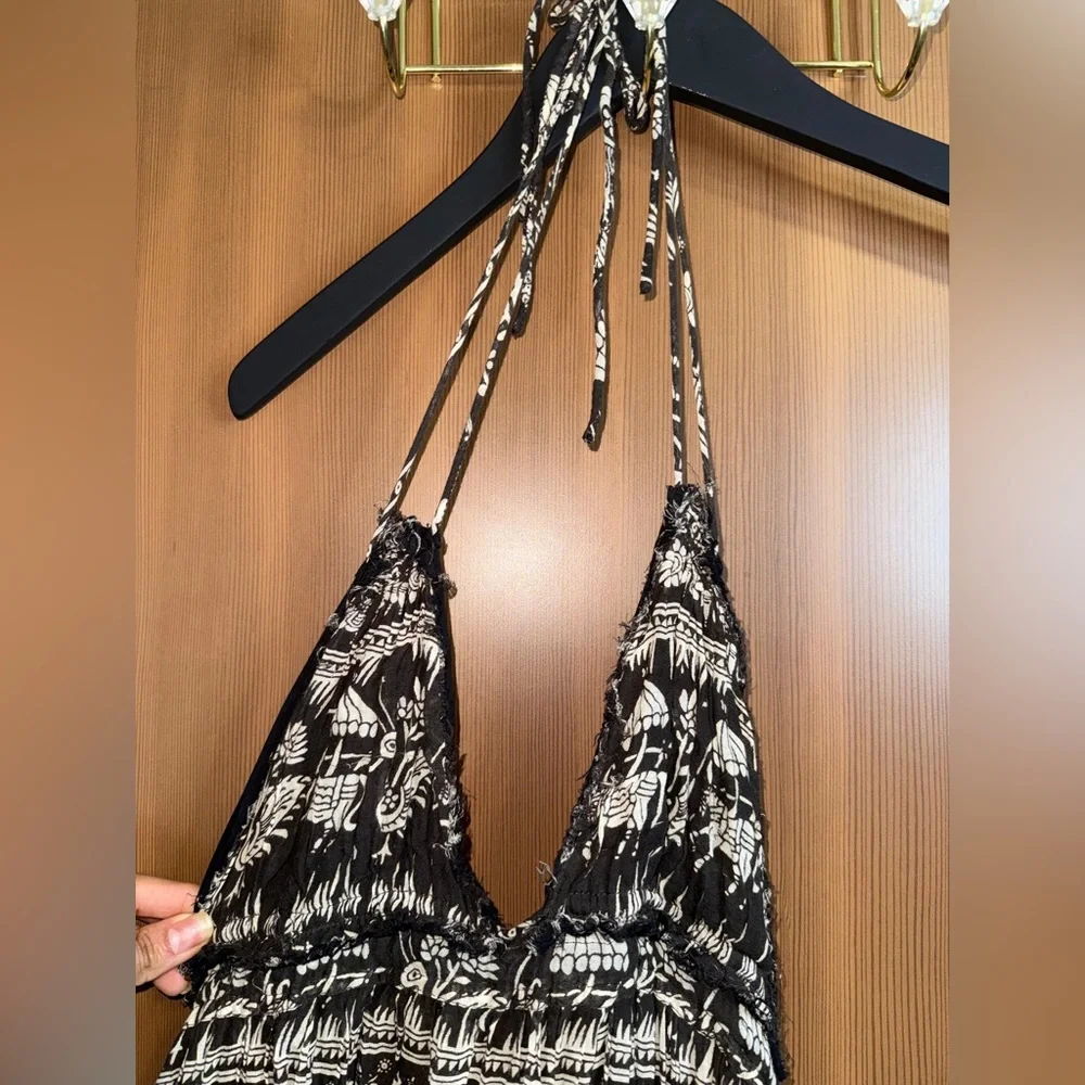 Free People Triangle Top Open Back Maxi Dress Size: M - Picture 7 of 12